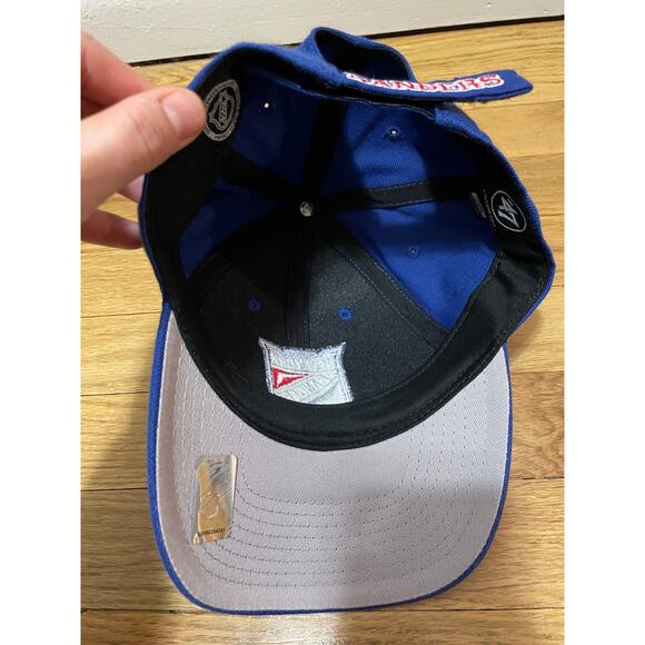 '47 New York Ranger's NHL Royal Blue OSFA Hook Loop Back Closure Hockey NWOT - Picture 6 of 7